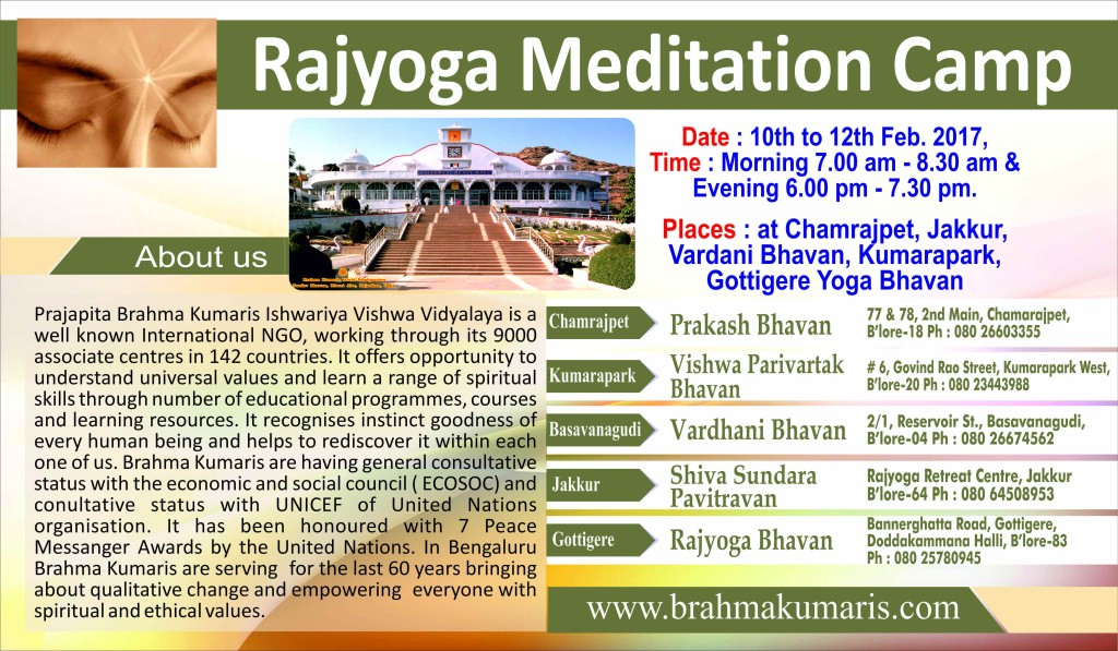 1Rajyoga Meditation Camp